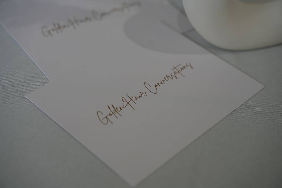 Golden Hour Conversation Cards