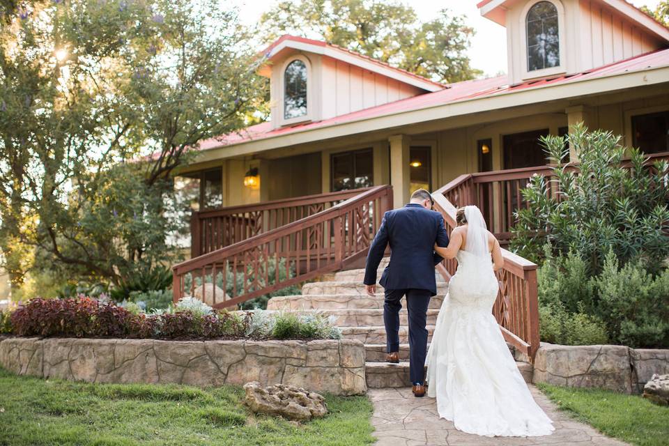 The couple walking