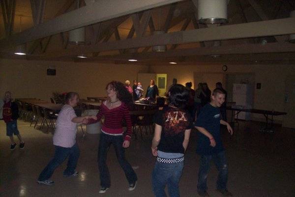 Guests dancing