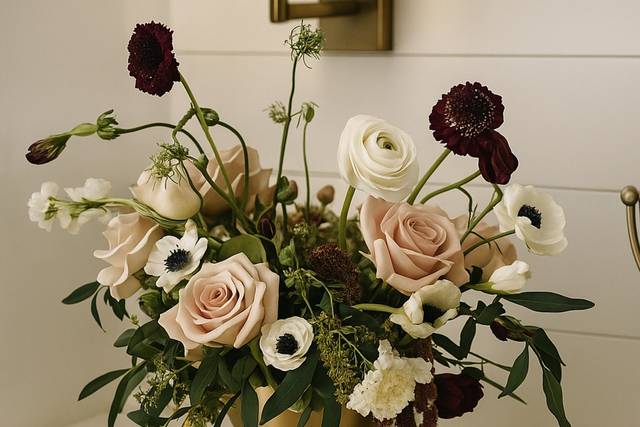 Dove + Dahlias