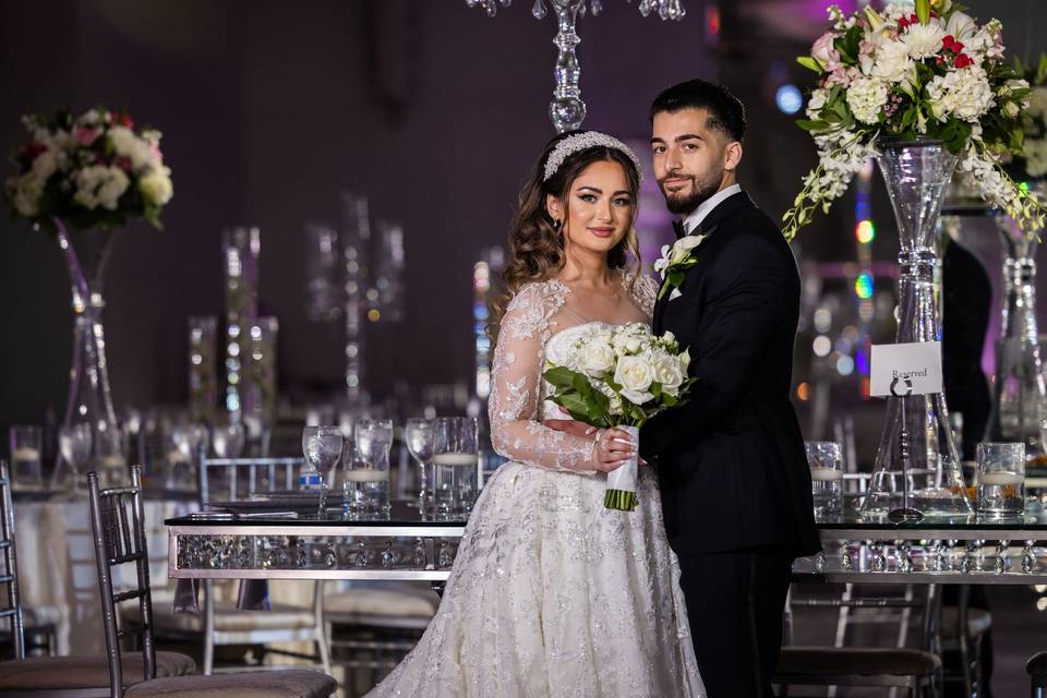 Bride and Groom at CrystalView