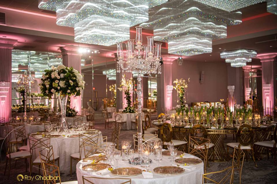 Ballroom with In House Decor