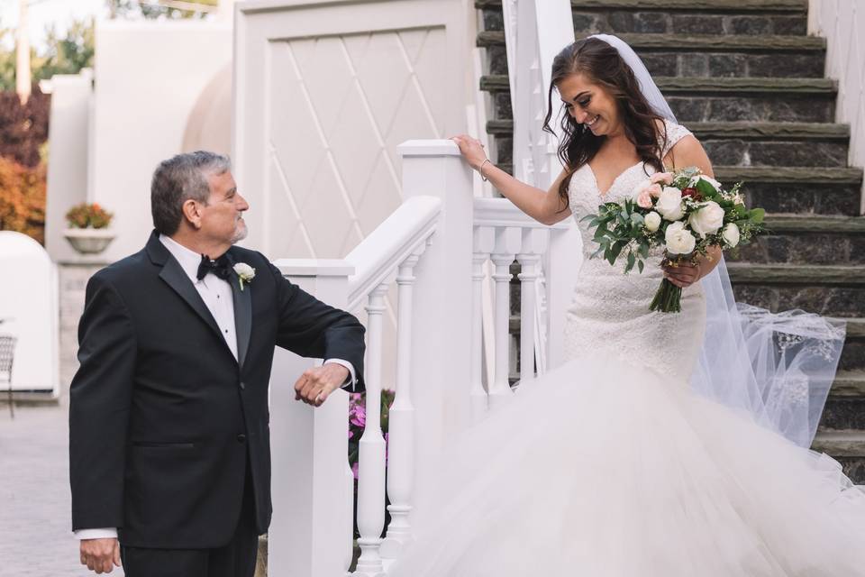 Escorting the bride