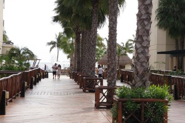 walkway to the ocean