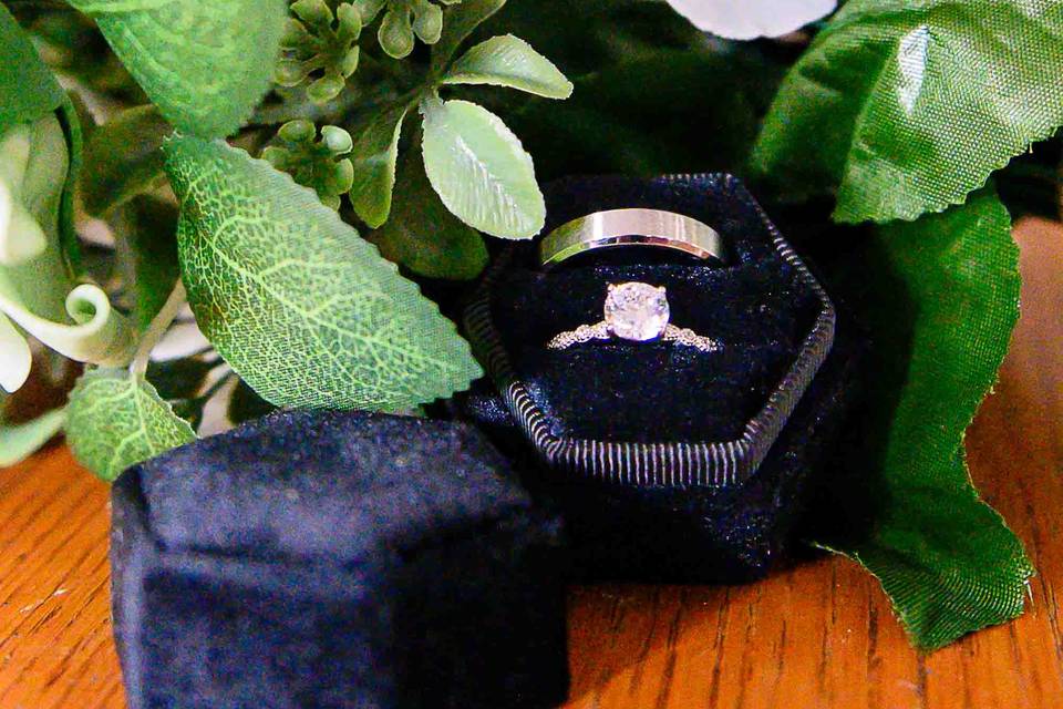 Shining rings.