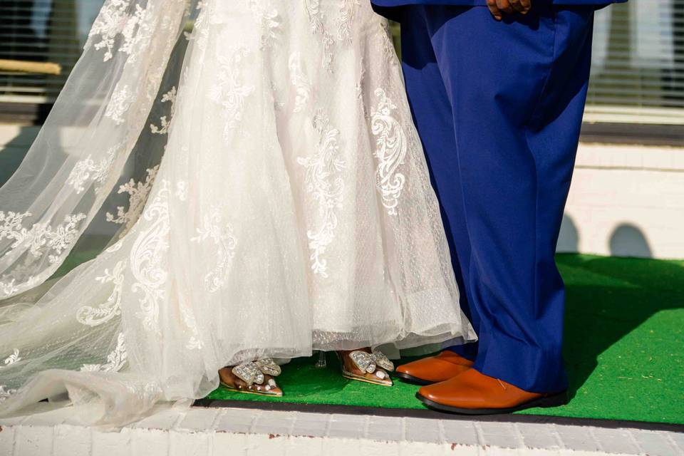 First wedding photo together