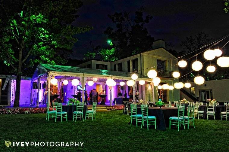 Outdoor reception lighting