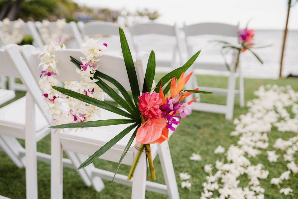 Ceremony floral details