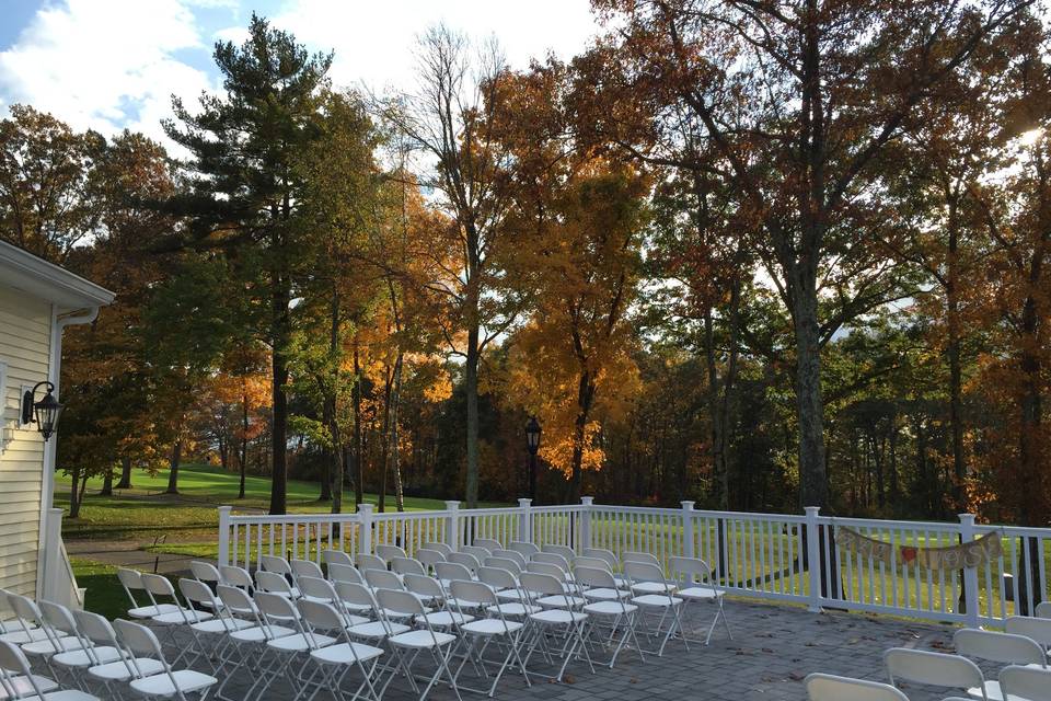 Outdoor wedding venue