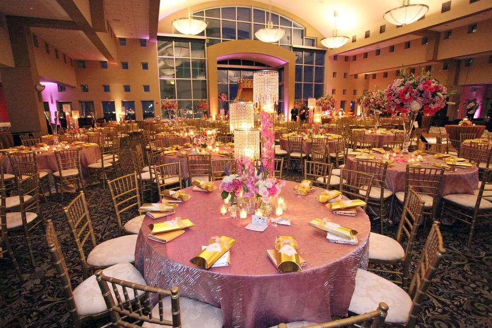 Elegant table and chairs arrangement