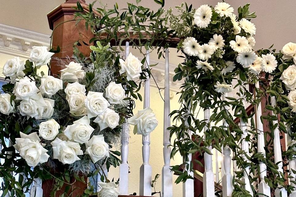 Floral Staircase Installation