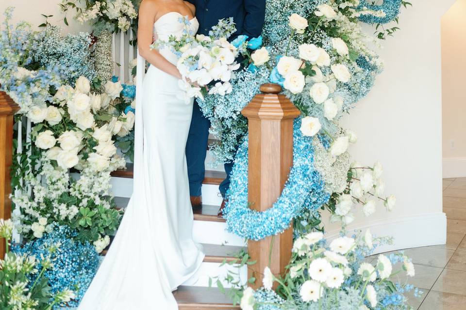 Grand Floral Staircase Design