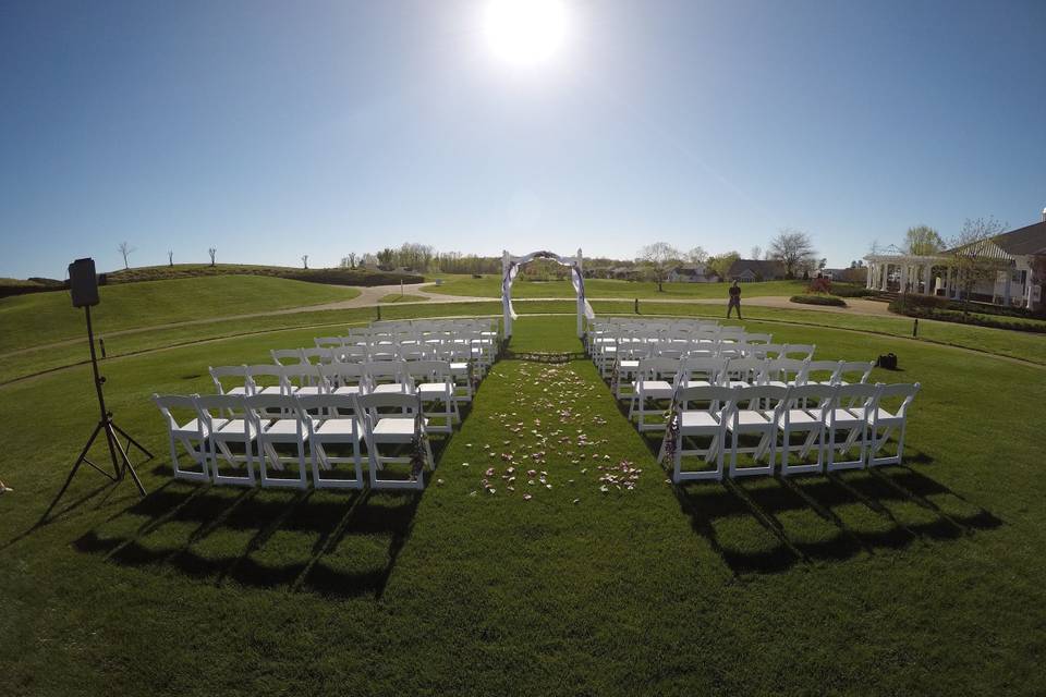 Outdoor ceremony venue