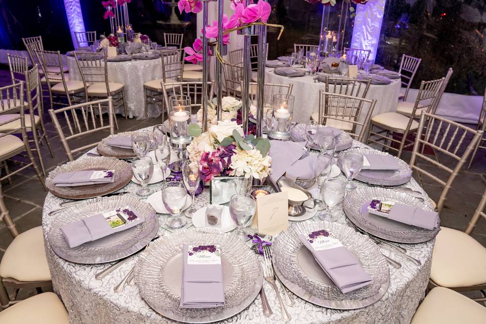 Purple-Tablescapes