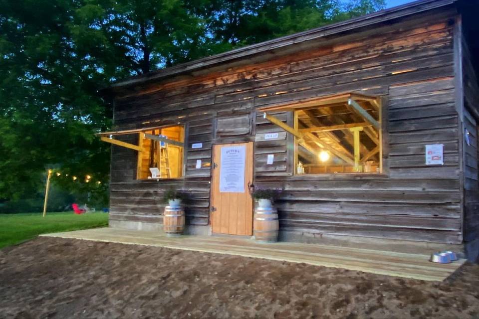 Bar Shed on Great Lawn