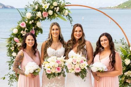Brides and bridal party