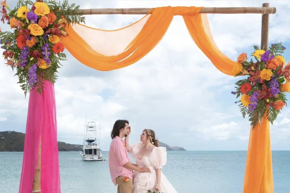 Beach Wedding at Magens Bay