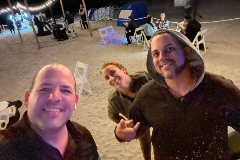 A few of the team