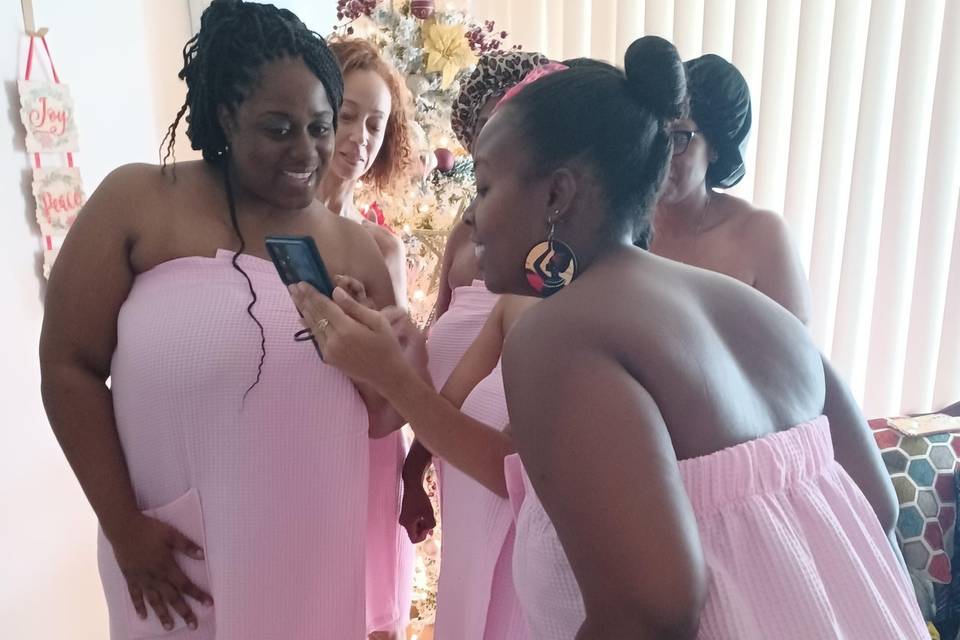 Bubbles, beauty, & bridal fun