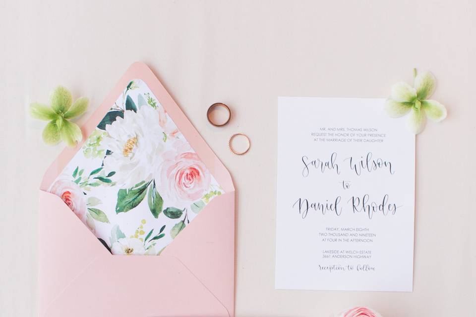 Wedding invitations - Shelby Dickinson Photography