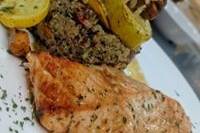 Lemon and Herb Poached Salmon