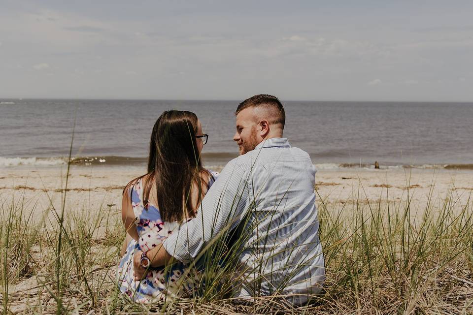 By the beach