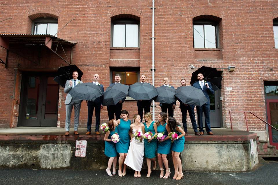 Rainy Portland Wedding