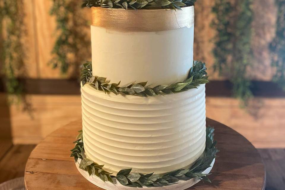 Textured Buttercream and Gold