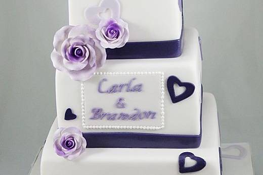 Soft blue single cake