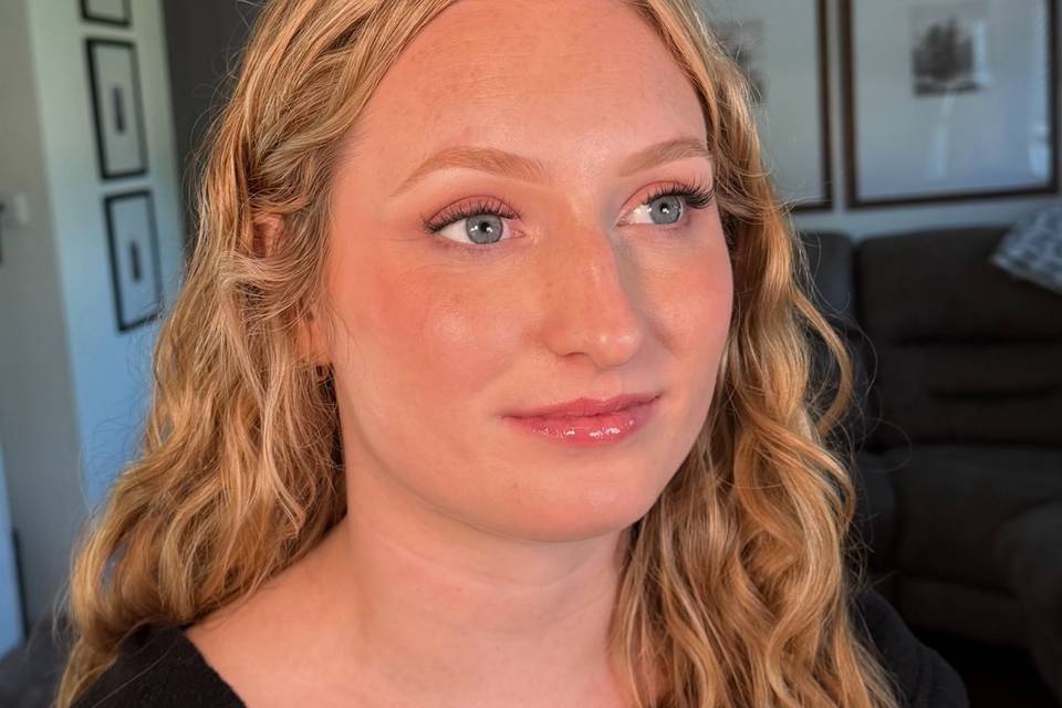 Bridal glam after