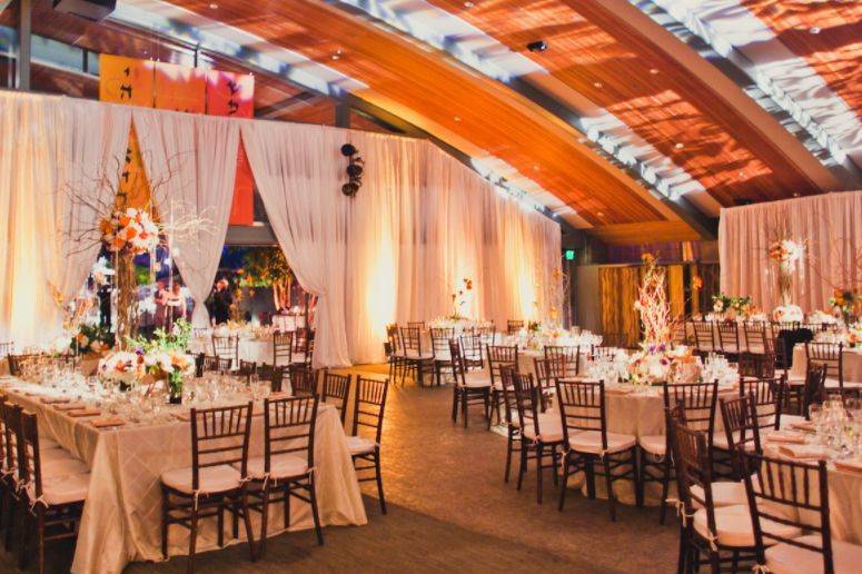 Wedding reception and dance floor