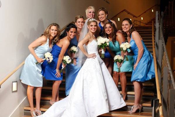 Beautiful Bride and Bridal Party