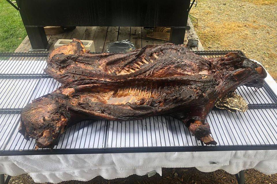 Whole hog roast