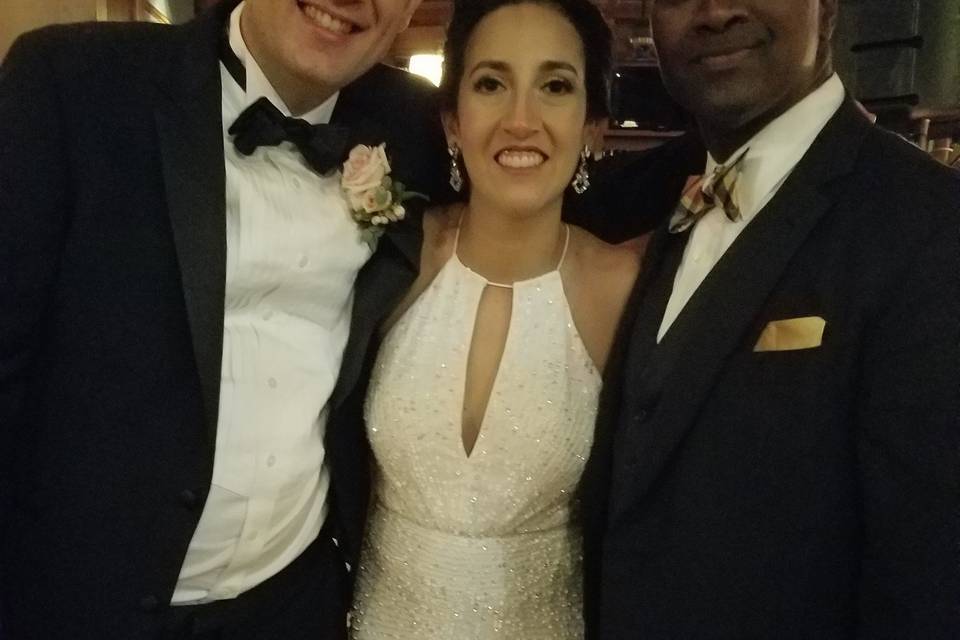 With the bride