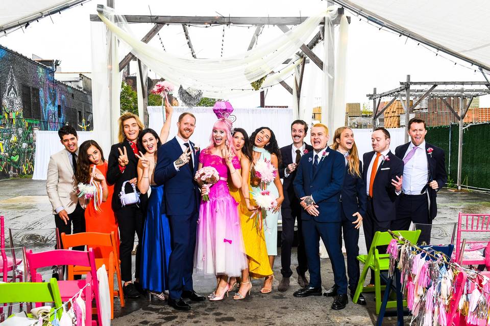 Colorful Brooklyn Wedding