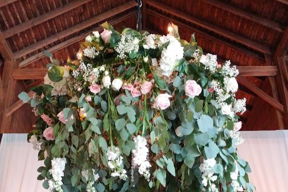 Floral chandelier