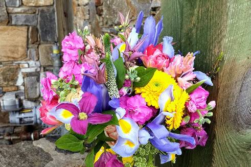 Spring wedding bouquet