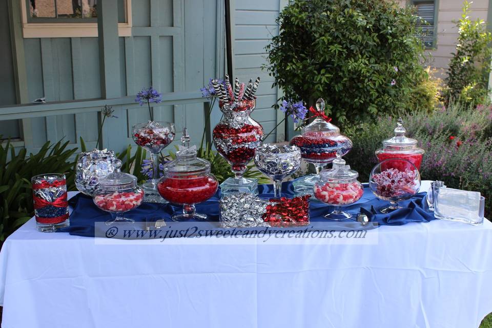 Fairytale Wedding theme (Navy Blue, Red & Silver)