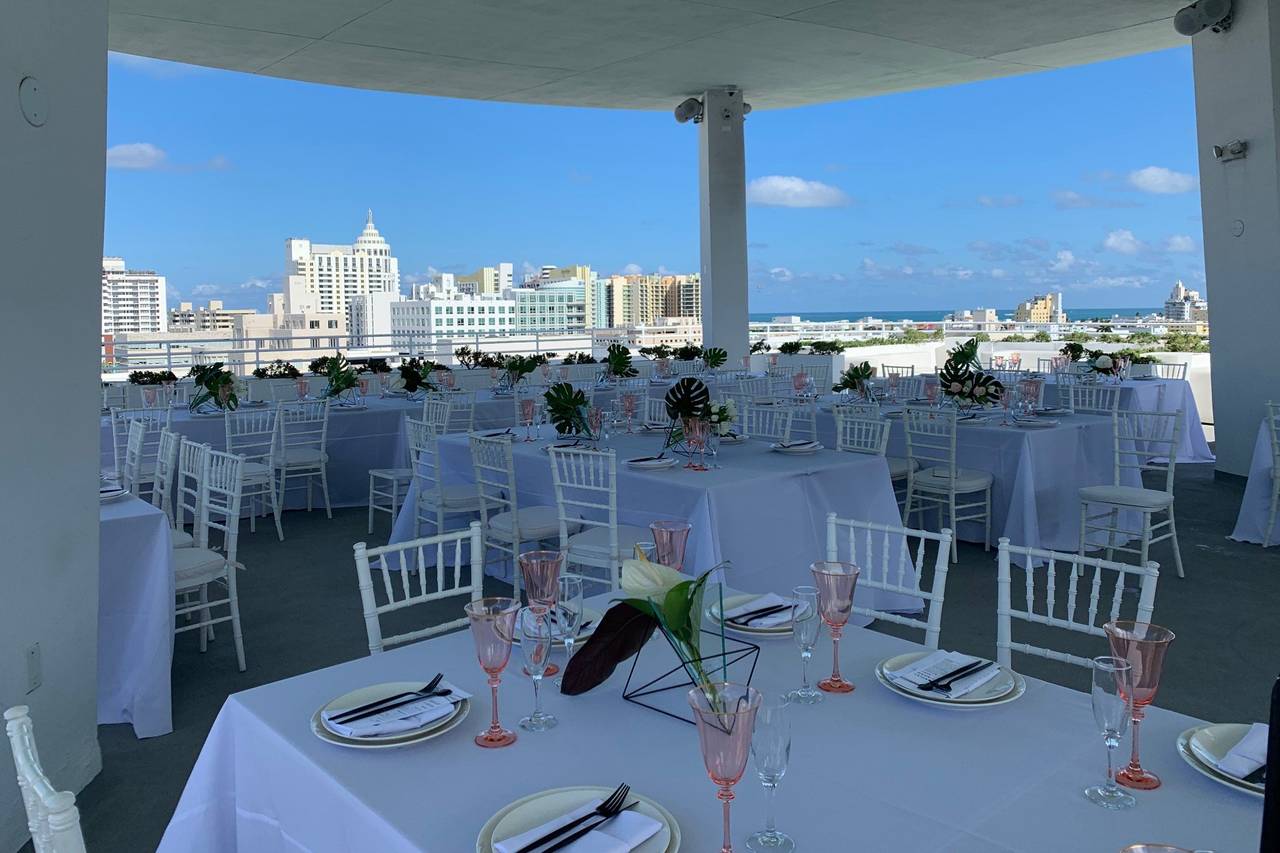 SKYDECK Rooftop Miami Rooftop Weddings Miami Beach, FL WeddingWire