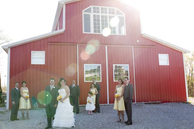 Couple with their guests