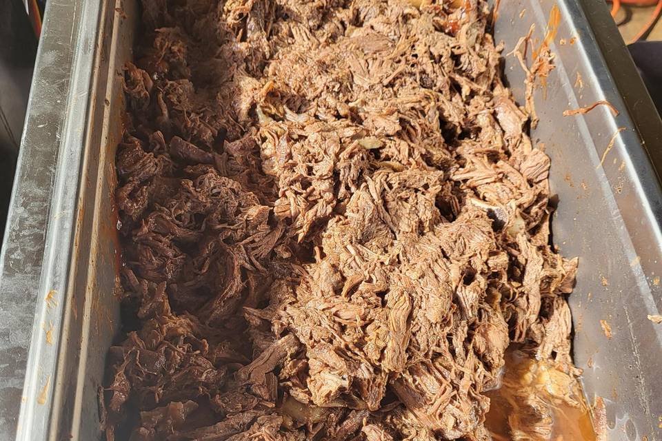 BBQ pulled bison.