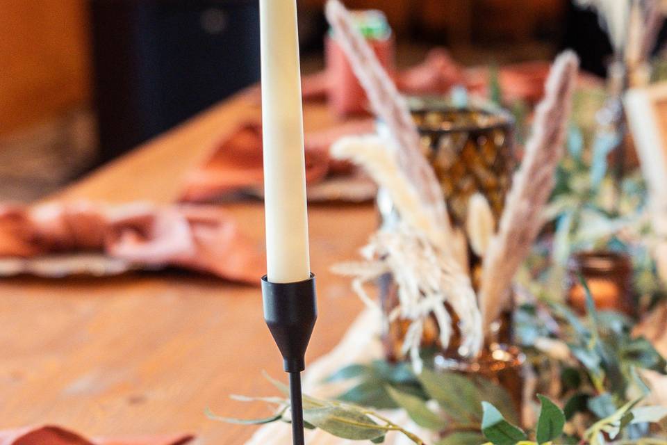Black Taper Candlesticks