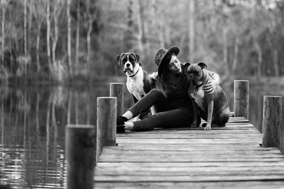 Bride and the hound of honor