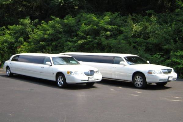 Parked limousine