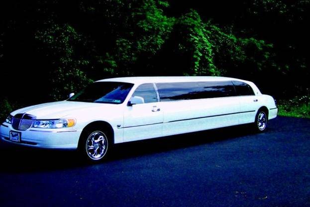 Parked limousine