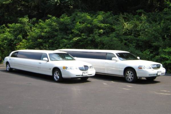 Parked limousine