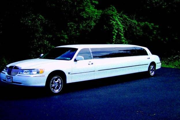 Parked limousine