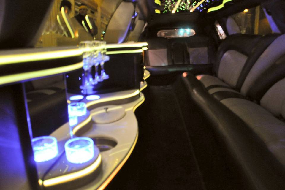 Neon limousine