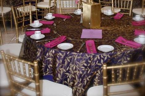 Modern elegance wedding reception