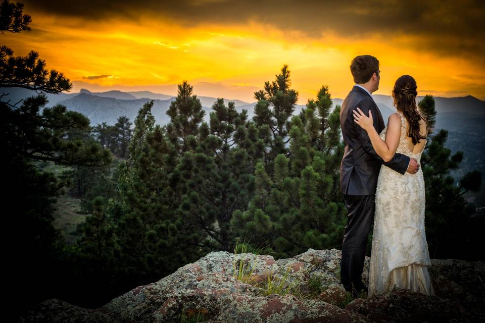 Colorado Sunset Mountain